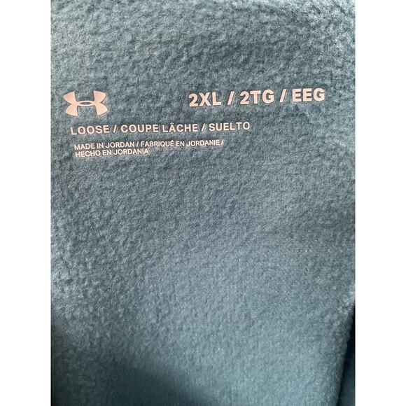 Under Armour Blue 2XL Men's Henley Sweatshirt - Picture 3 of 4